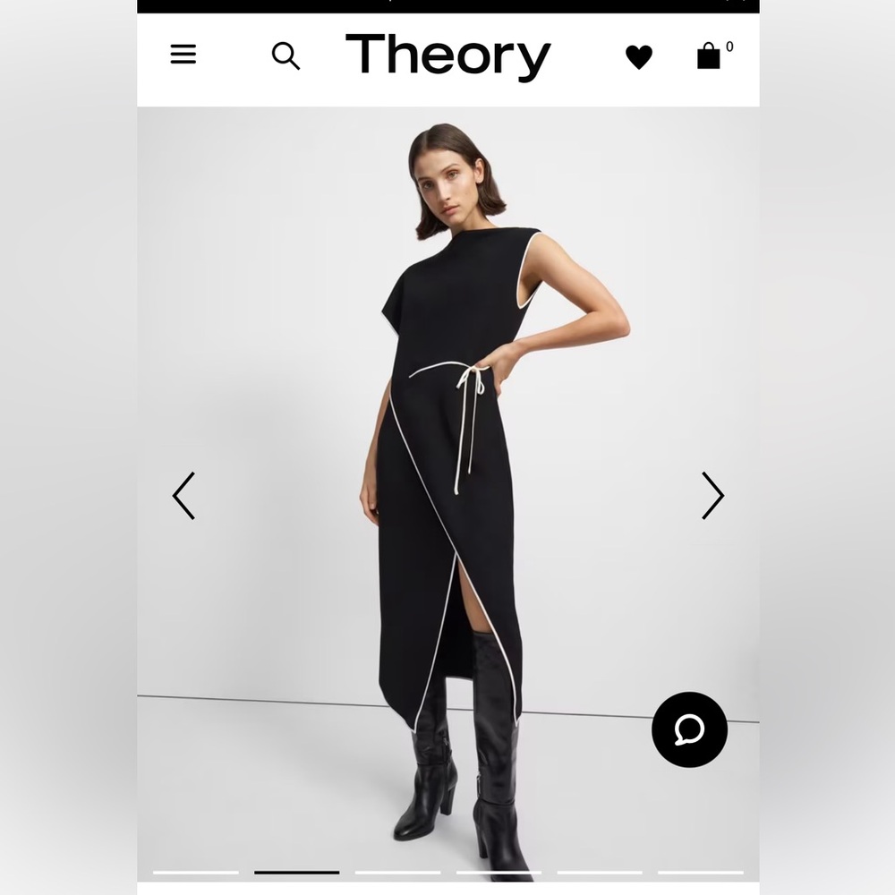 NWT Theory Admiral Crepe Dress size 4 $398